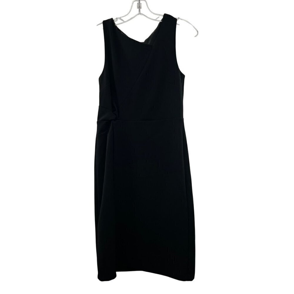 Talbots Women's Sleeveless Sheath Dress Black Knee Length Size 4 Zip